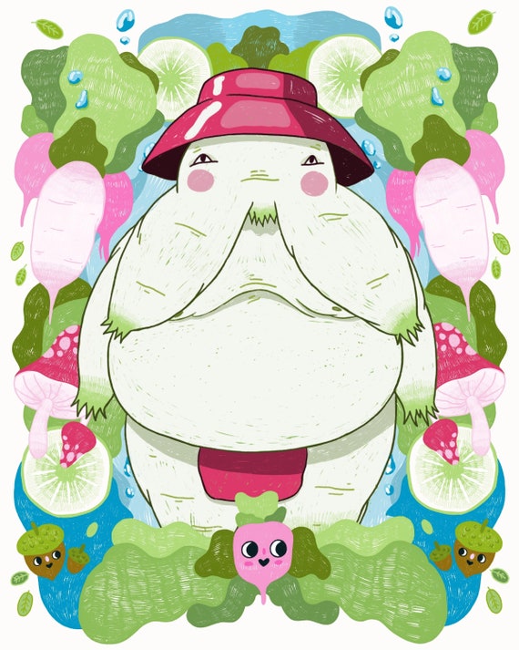 The Radish Spirit From Spirited Away Etsy