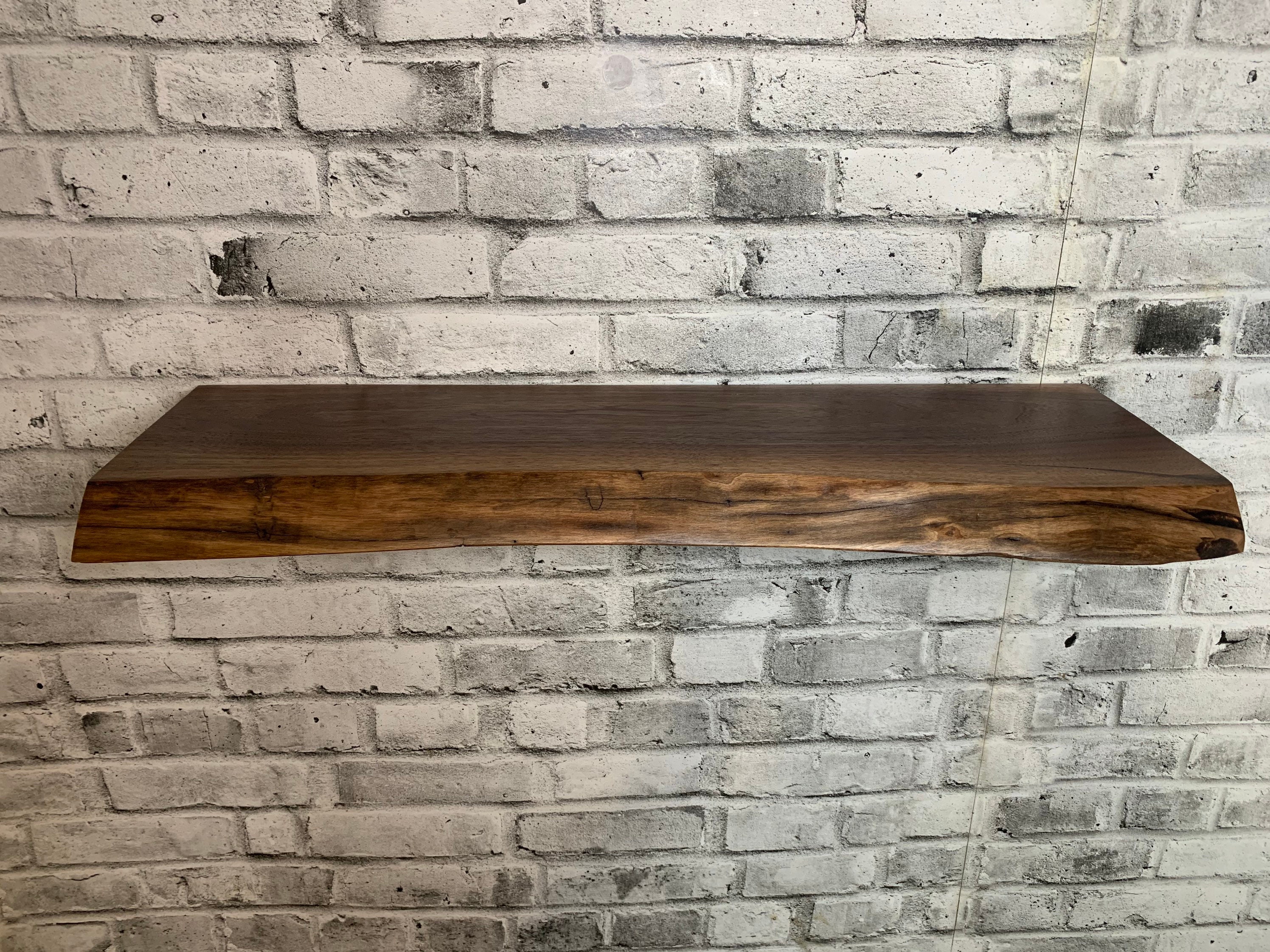 Live Edge Walnut Shelf Etsy