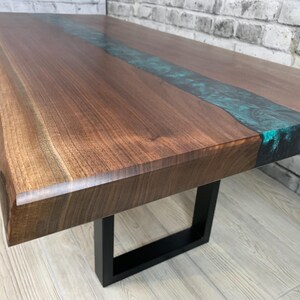 Epoxy River Table Live Edge Coffee Table Epoxy Resin Table Walnut Epoxy Coffee Table  Rustic Coffee Table Live Edge Epoxy River Table