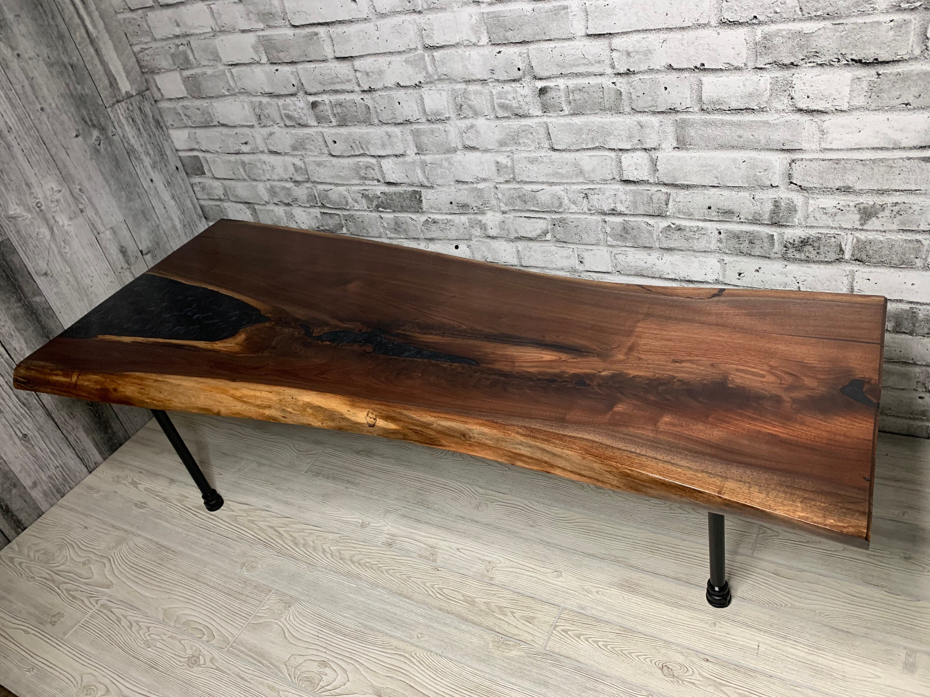 Live Edge Walnut & Epoxy Coffee Table | Etsy