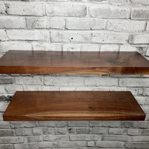 Walnut Shelf Etsy