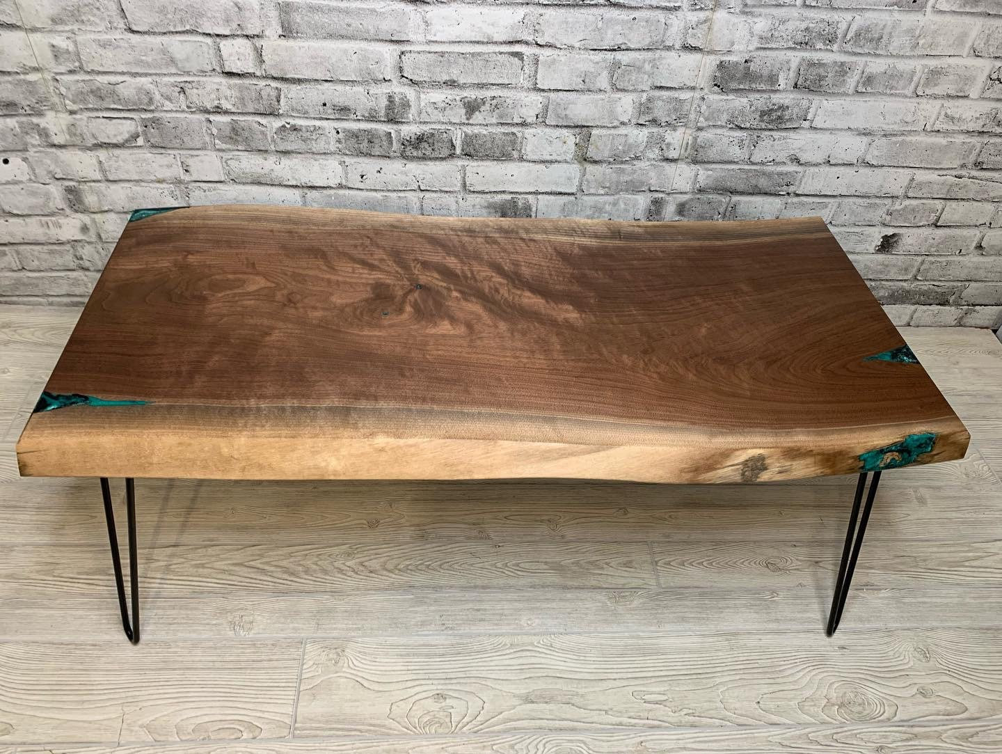 Live Edge Walnut & Epoxy Coffee Table Etsy