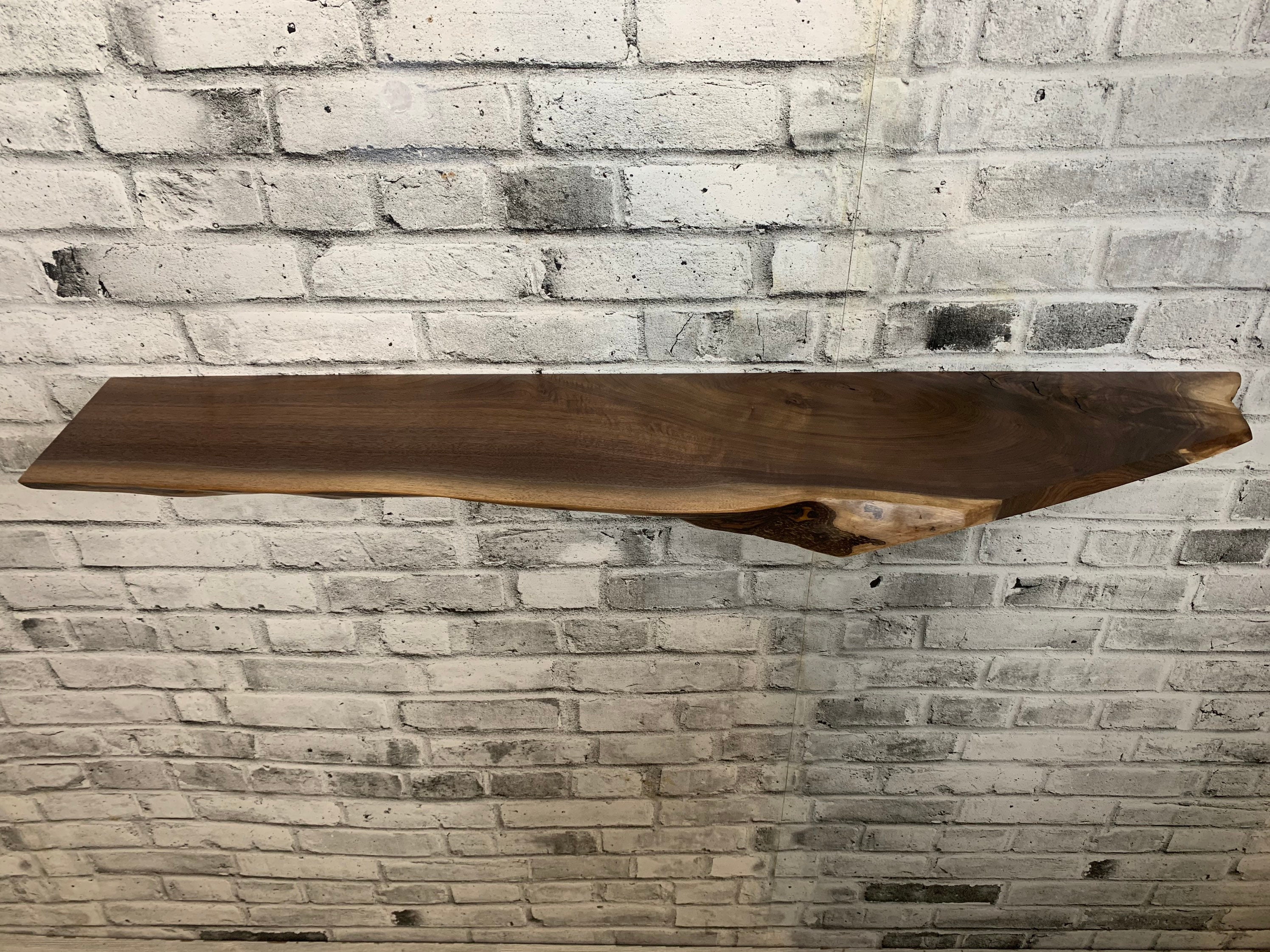 Live Edge Walnut Shelf Etsy