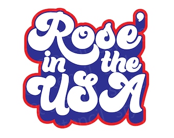 Retro Rose in the USA SVG – 4th of July American Design (Digital Download)