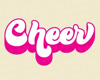 Retro Cheer SVG – Cheerleader Design, Cheer Mom Shirt (Digital Download)