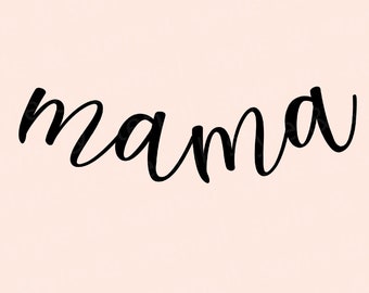 Curved Mama SVG – Mama Shirt Design, Mothers Day (Digital Download)