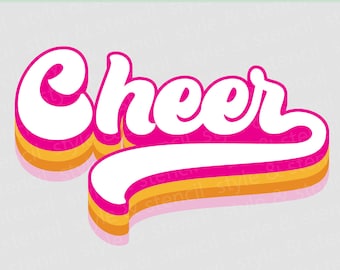 Cheer SVG - Retro Cheer SVG - Cheerleader SVG - Cheer Shirts - Cheer Mom Svg - Cheerleading - Retro Cheer Shirt - Retro Cheer - Cheer - Png