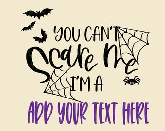 You Can&#39;t Scare Me SVG - You Can&#39;t Scare Me I&#39;m a Nurse SVG - Halloween Shirt- Halloween SVG - Halloween Sweatshirt - Spider Web Svg - Png