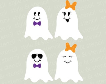 Girl Halloween Ghost SVG – Kids' Shirt Decor (Digital Download)