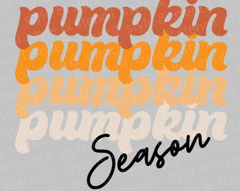Retro Pumpkin Season SVG – Fall Shirt Design (Digital Download)