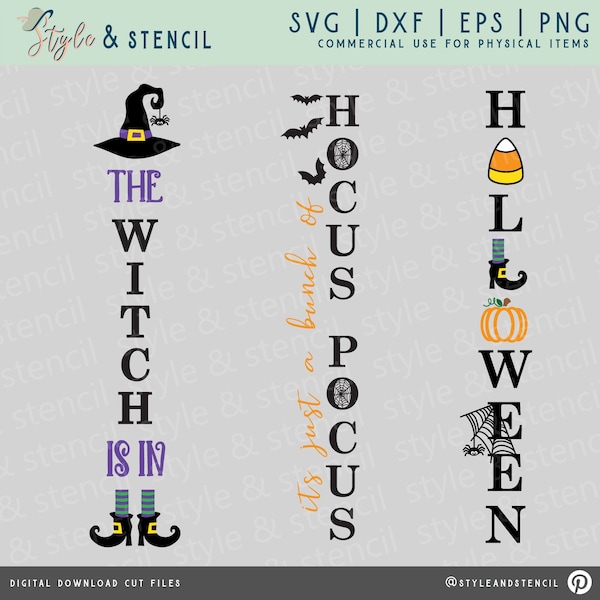 Halloween Porch Sign SVG - The Witch Is In SVG - Halloween SVG - Hocus Pocus Svg - Porch Sign Svg - Fall Svg - Halloween Porch Decor - Png