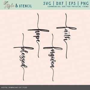 Glaube Kreuz SVG - Glaube SVG - Gesegnetes SVG - Glaube Kreuz - Hoffnung Svg - Verzeihen Svg - Kreuz Svg - Glaube Shirt - Kreuz - Kreuz Aufkleber - Gesegnet