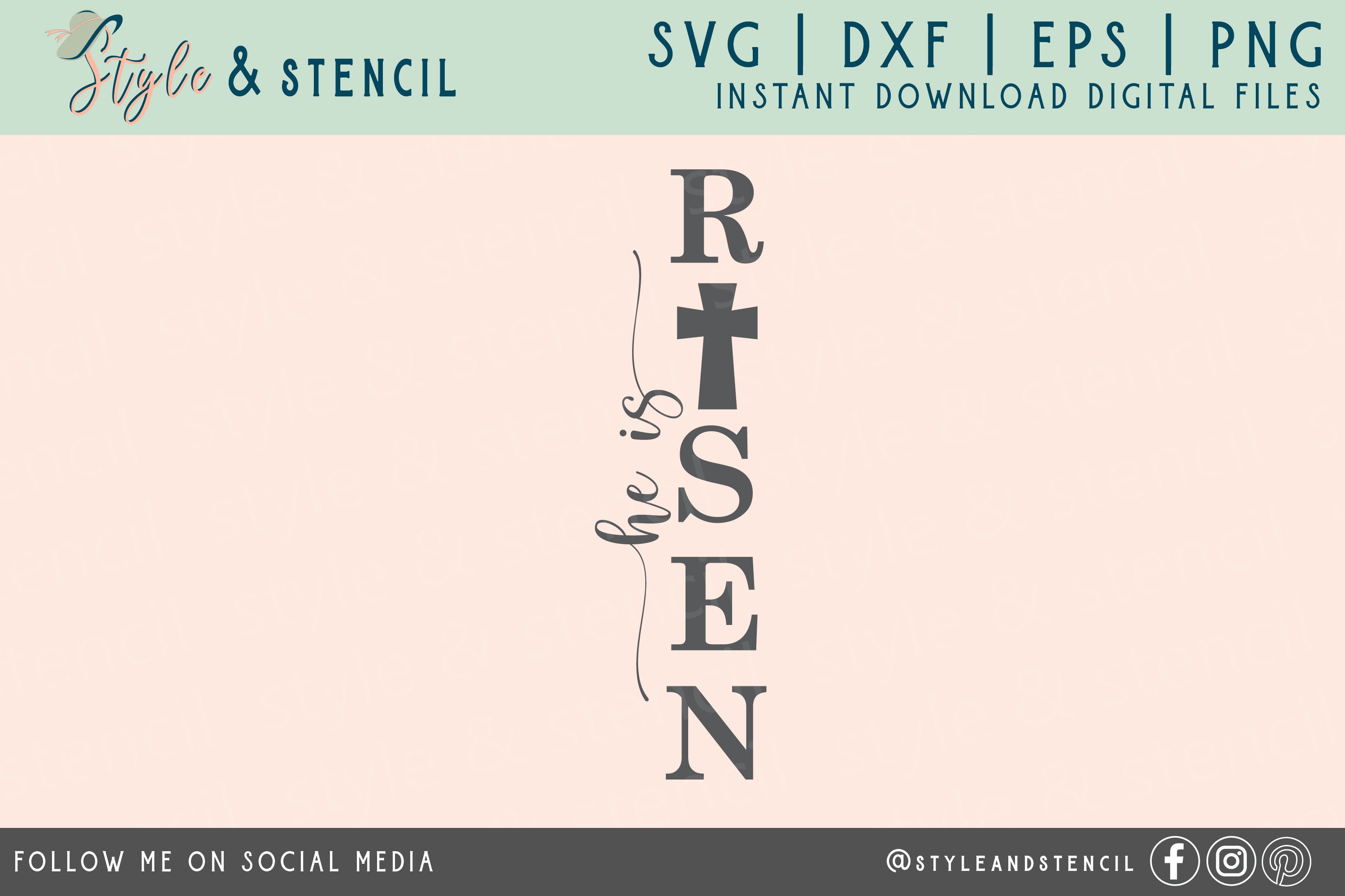 Easter Porch Sign SVG - Spring Porch Sign SVG - Easter Sign SVG - He is Risen Svg - Easter Png - Easter Svg - Porch Sign Svg - Easter - Svg