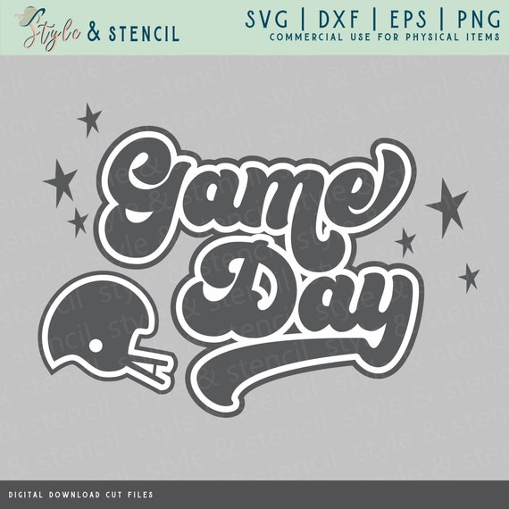 Retro Football Game Day SVG – Fall Shirt Design (Digital Download)