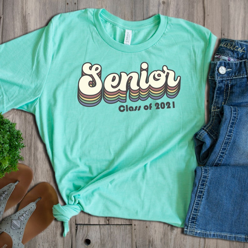 Download Senior 2021 SVG Senior 2021 Shirts Senior SVG Retro Font | Etsy