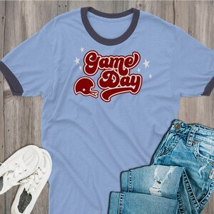Retro Football Game Day SVG – Fall Shirt Design (Digital Download) image 5