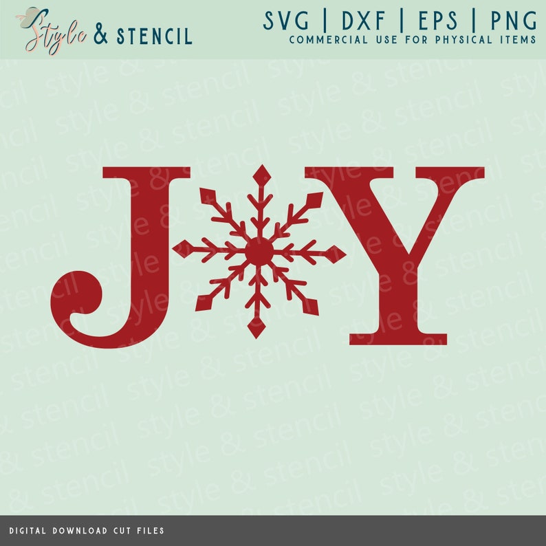 Joy SVG Christmas SVG Joy Merry Christmas SVG Joy Sign | Etsy