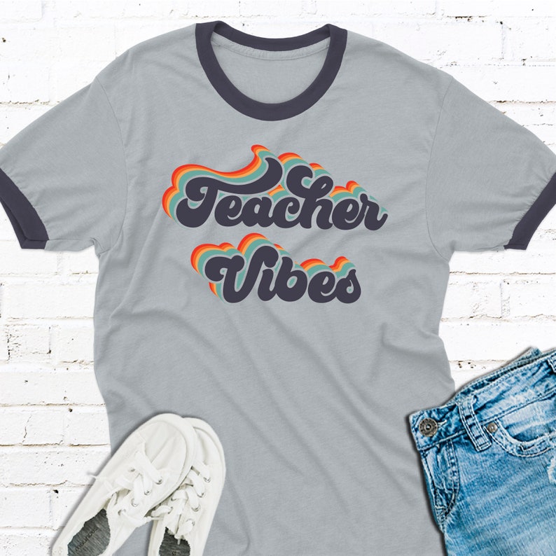 Download Clip Art Retro Font Teacher Gits Sublimation Teacher Shirts Retro Svg Teacher Shirt Svg Teacher Vibes Svg Teacher Svg Teacher Vibes Art Collectibles