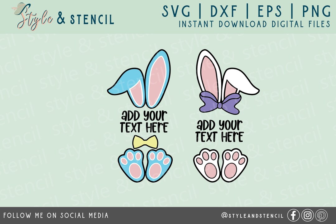 Easter Bunny SVG Bunny Ears Feet SVG Bunny SVG Easter - Etsy