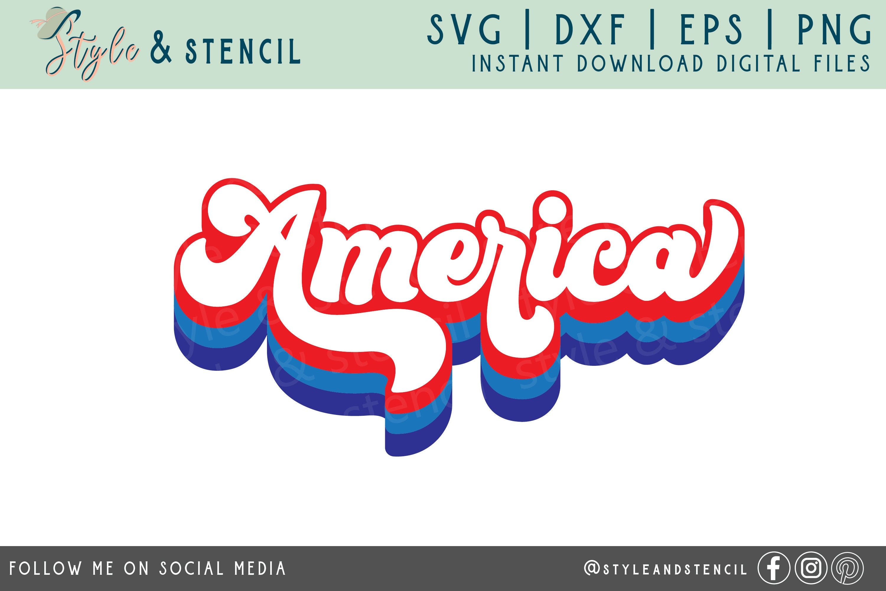 America SVG - America - American Flag SVG - Fourth of July SVG - Four…