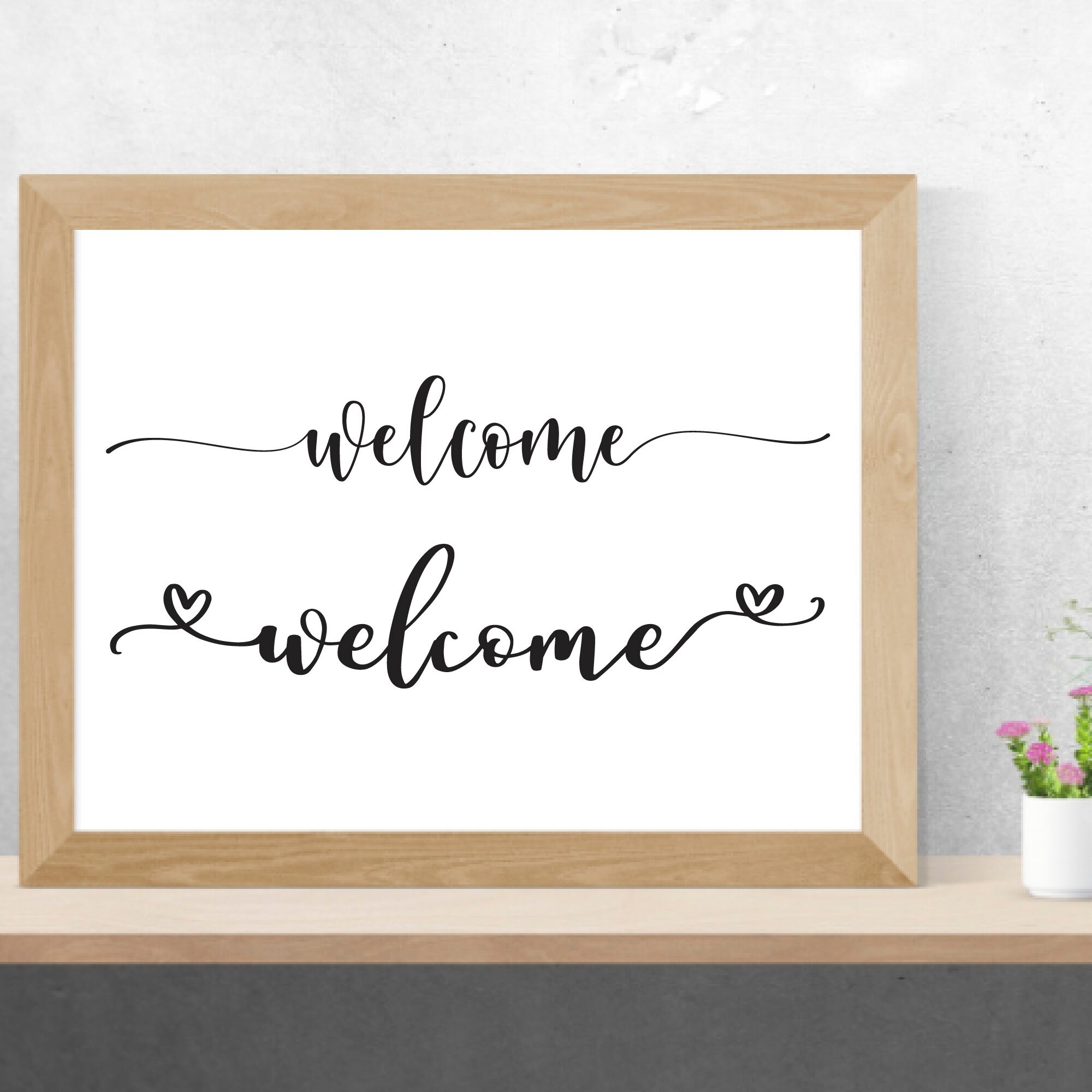 Welcome Sign In Window Vector Welcome Sign SVG – Home Decor Vector Cut Files (digital Download) - Etsy