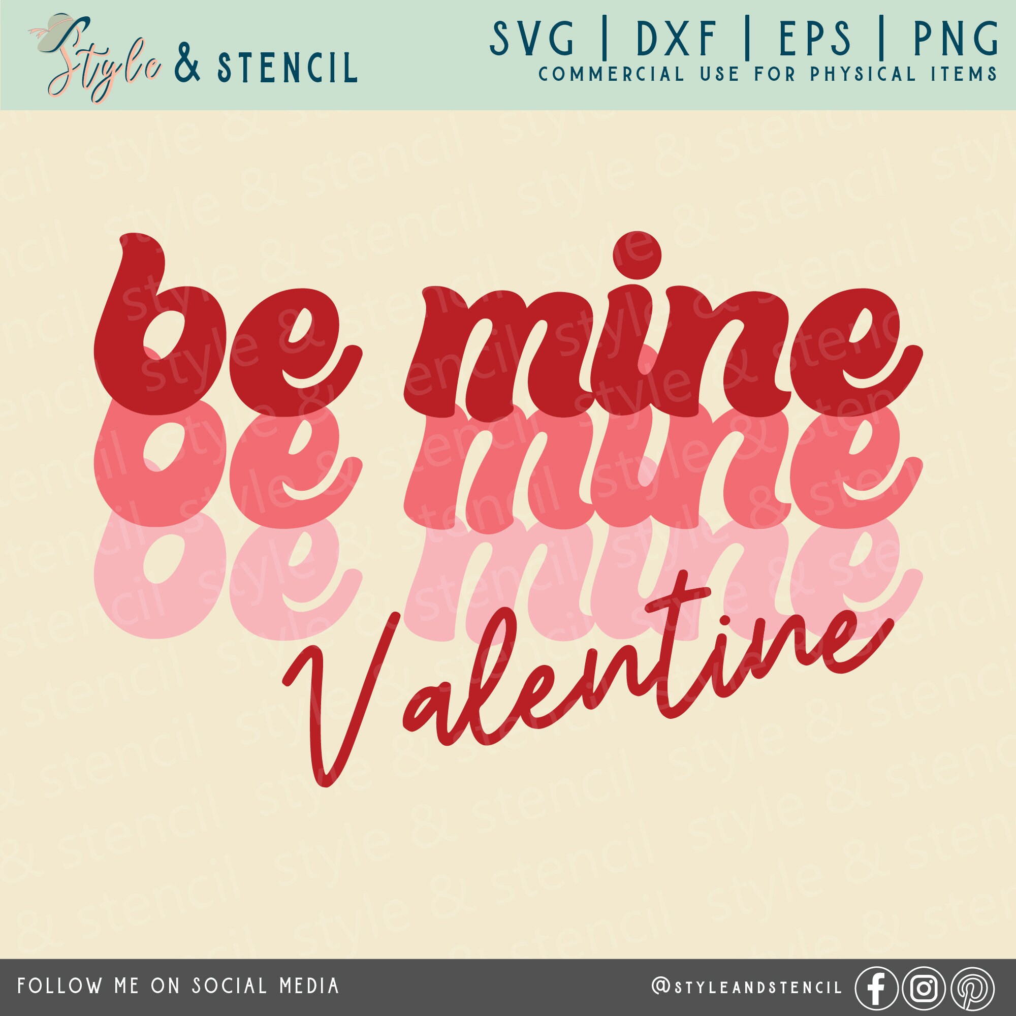 Stencil, Valentine Word Stencil Bundle, Valentine Stencils, Valentine  Skinny Word Stencils, Be Mine Stencil, I Love You Stencil