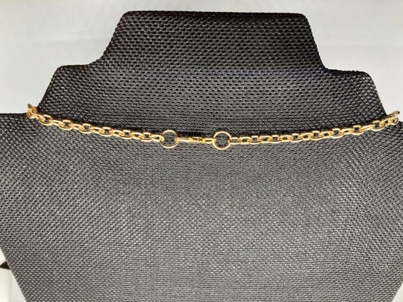 Vintage Oversized Gold Tone Chain Necklace - image 6