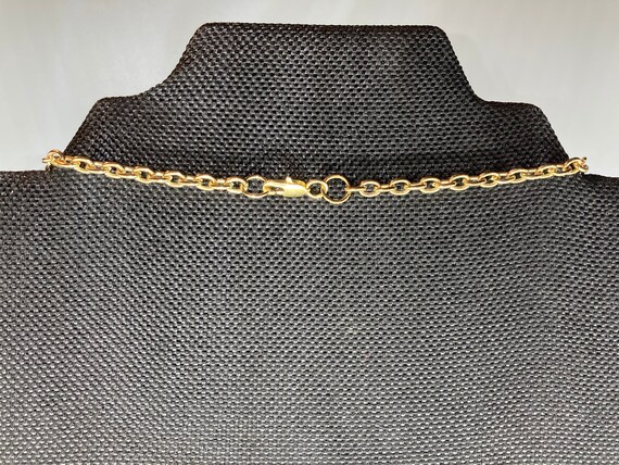 Vintage Oversized Gold Tone Chain Necklace - image 5