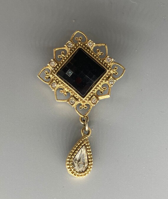 Vintage Mourning Brooch