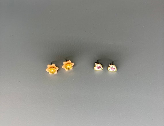 Vintage Tiny Earring Bundle (Two Pairs) - image 3