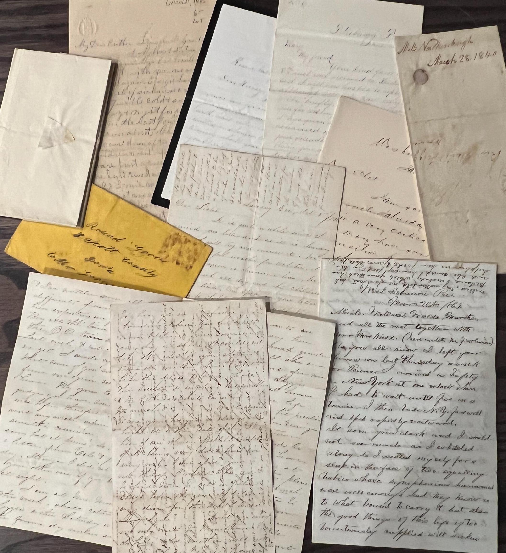 Antique 1800s Letters Mostly Personal, Some Business Interesting 1840s ...