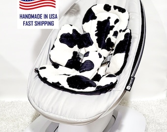 HandMade COVER  INSERT Newborn Infant 4MOMS MAMAROO Rockaroo Bounceroo  Balls for Mobile mamaroo cow print minky