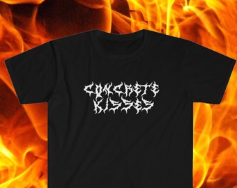 T-shirt soft de patineur unisexe de baisers concrets