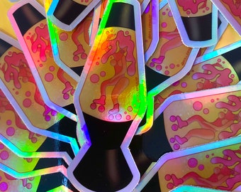 Lampe à lave Rollergirl Groovy Skate Sticker