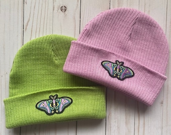 Moth Roller Skater Foldover Beanie
