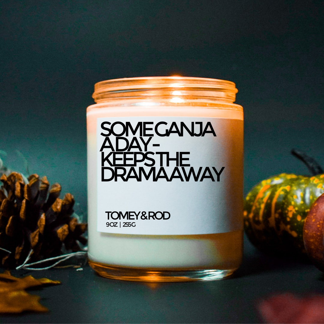 Weed Candle Cannabis Candle Adult Candle Gift for Weed Etsy