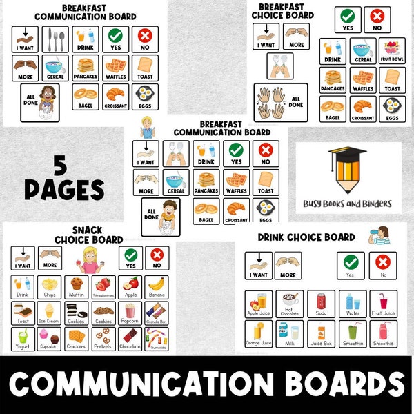 Pecs Board Template Etsy UK