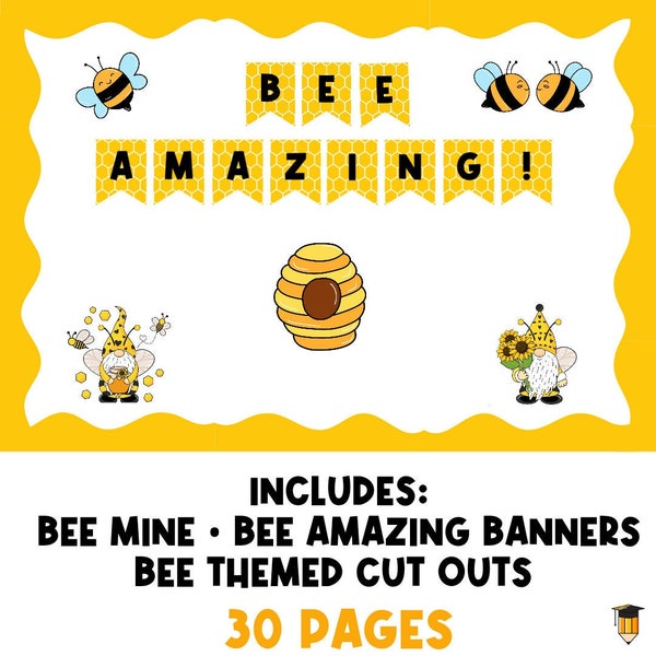 BEE Bulletin Board | Spring Theme | Visual Schedule | Display Board | Daycare Decor | Preschool Printables | Classroom Poster | Bees |