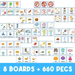 8 PLANCHES + 660 PHOTOS | Embarquez ensuite | Aide visuelle | Calendrier visuel | Comportement des tout-petits | Carte de tâche | Besoins spéciaux | Autisme