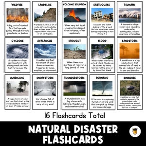 Fichas didácticas sobre desastres naturales / Fichas didácticas de ciencias / Unidad científica /
