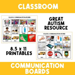 CARTE DE COMMUNICATION PHYSIQUE | Routines quotidiennes | Aide visuelle d'abord | Calendrier visuel | Tout-petit | Graphique | Carte de tâche | Autisme | Préscolaire