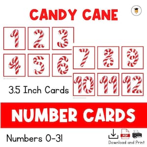 数字カード | キャンディケイン | クリスマスの数字 | カレンダーカード | ポケットチャート | 絵カード | クリスマスフラッシュカード | 掲示板