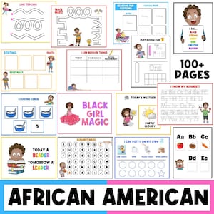 BLACK KIDS | Busy Book | Educational | Black History Month | Black Boys | Affirmations for Kids | Melanin | Black Girls | African American