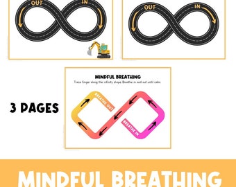 INFINITY Deep Breathing | Grounding | Calm Down Strategies | Poster | Coping Skills | Calm Corner | Techniques | Busy Book | Autism