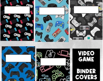 GAMER Binder Cover and Spine | Binder Cover for Kids | Back to School Printables | Student School Supplies | Binder Cover | Binder Spine