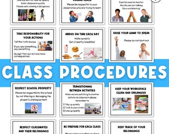Class Procedures | Back to School Checklist | Classroom Rules | School Rules | Classroom Expectations | Class Management