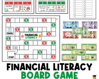 Financiële geletterdheid SPEL | Geld | Infografisch | Leer over geld | Geldcurriculum | Tiener | Speciale behoeften | Eenvoudig | Geld | Voor kinderen