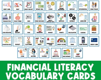 WORTSCHATZ: Englisch - englisch und englisch Geld | Infografik | Alles über Geld | Geld-Lehrplan | Teenager | schlicht | Geld | Karteikarte