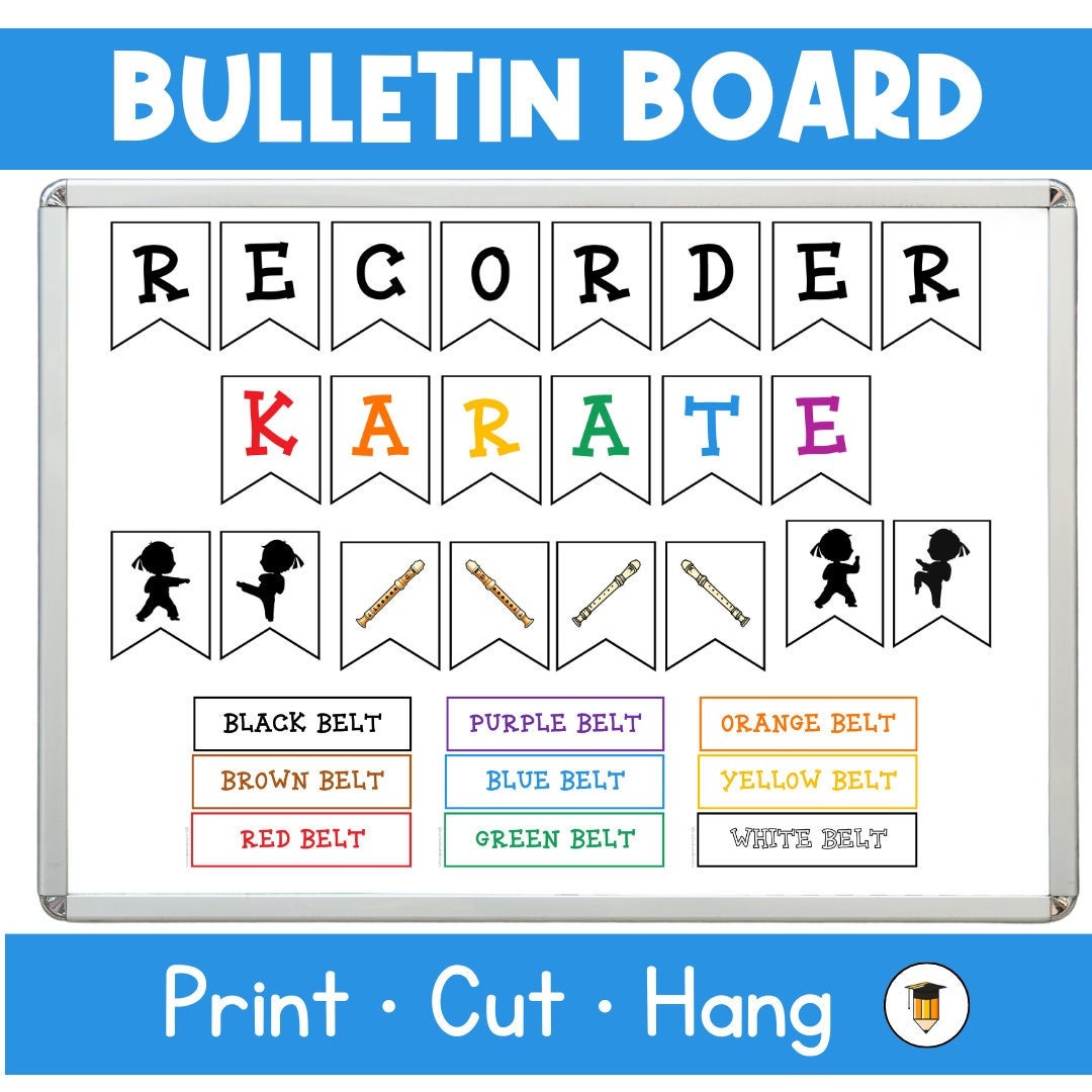 Recorder Karate Orange Belt