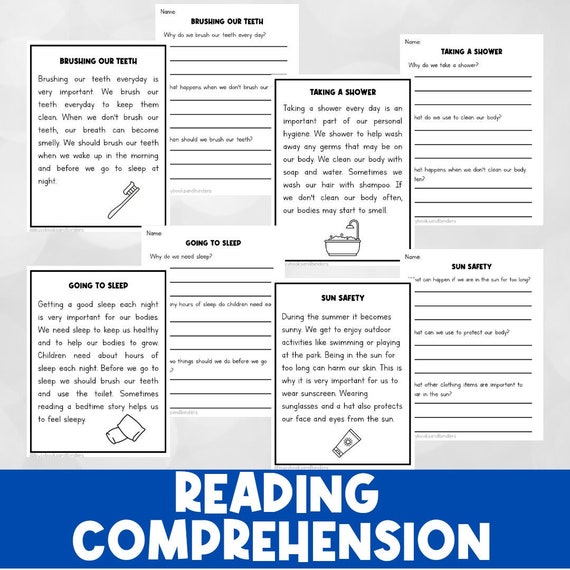 READING COMPREHENSION | Daily Routines | Reading Activities| Writing Worksheets | Kindergarten | Homeschool | Worksheets for kids